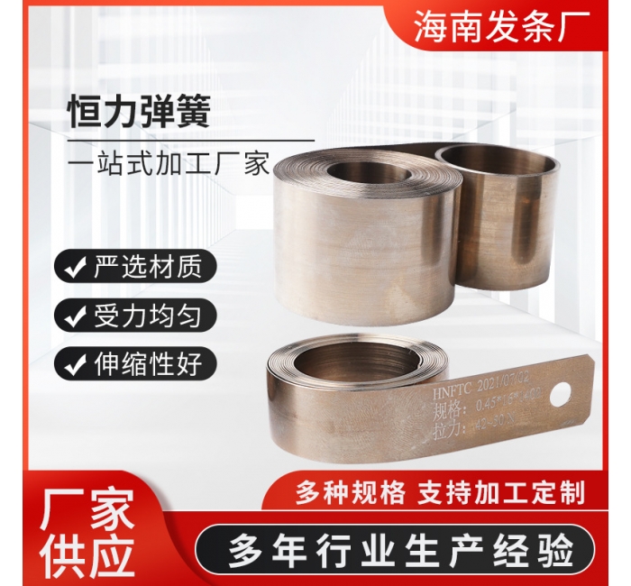 厂家生产恒力弹簧系列吸尘器卷线器卷簧保险带收卷簧