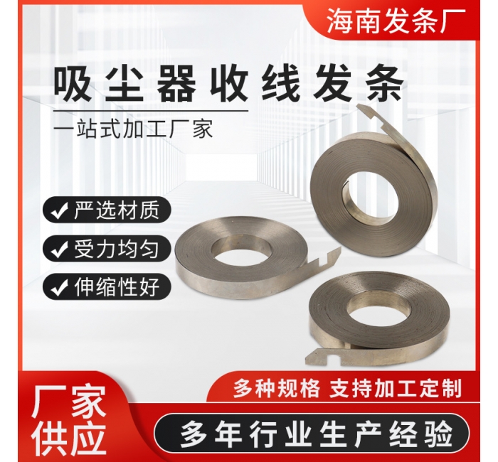 厂家供应吸尘器收线发条弹簧 不锈钢五金弹簧发条
